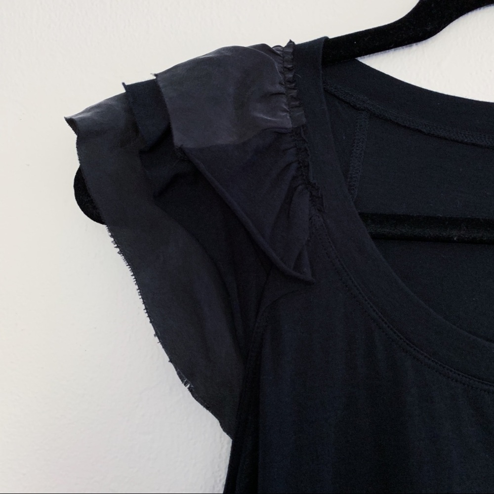 Theory: Pima Cotton top, Silk Sleeve details - Picture 4 of 8